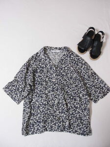  framework cupra cotton viera open color BIG shirt flower print 