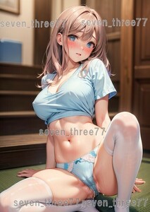 学生 ロリ 美少女 ポスター 高画質 同人 かわいい イラスト 巨乳 【A4 ブロマイド( L判 ) セット】 517orig1029