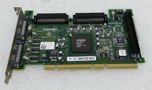 ●レア品 Adaptec Ultra160対応 SCSIカード PCI-X [Adaptec ASC-39160] 内部68Pin×2ポート＋50Pin×1/外部接続用2ポート DELL OEM