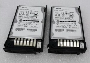 ●中古動作品! 日立純正 サーバー用 2.5inch SAS ハードディスク 600GB 2個セット [初期化済/HDDマウンタ付]