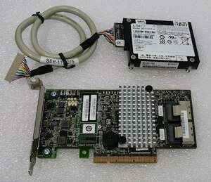 ●ロープロファイル LSI Logic MegaRAID SAS 9272-8i [RAID0,1対応] [NEC OEM N8103-172] 512MBキャッシュ/バッテリー付