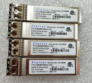 ●[4個セット] Finisar GBICモジュール SFP+対応 8GB FibreChannel [FTLF8528P2BNV-EM]