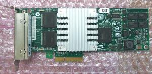 ●HP純正 NC364T 4ポートギガビットLANアダプタ 1000Base-T*4 PCI-E ロープロファイル [P/N:593743-001] QFE Adapter