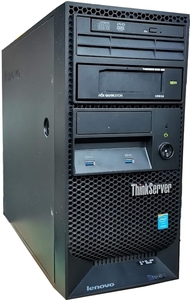 ●[Windows Server 2012 R2] IBM ThinkServer TS140 (4コア Xeon E3-1220 v3 3.1GHz/12GB/3.5inch SATA 500GB*2/RAID/DVD/Quadro410)