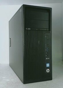 ●HDMI出力 Xeon搭載 大容量メモリ タワー型WS HP Z240 Workstation (Xeon E3-1270 v5 3.6GHz/32GB/SSD 256GB+1TB/GTX750Ti/Windows10 Pro)