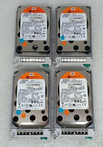 ●[4台セット] NEC/東芝純正 2.5inch SAS 300GB HDD [WD3001BKHG / TN8150-301] 初期化済 専用マウンタ付