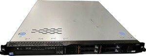 ●4コア XeonE3 v2 小型1Uサーバ IBM System X 3250M4 (4コア Xeon E3-1270 V2 3.5GHz/12GB/2.5inch 300GB*4/RAID/CentOS6.7)