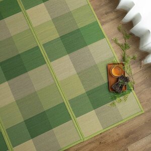 ## Saya n Saya n rug summer bamboo . feeling bamboo carpet block natural material bamboo approximately 180×240cm 3 tatami green 