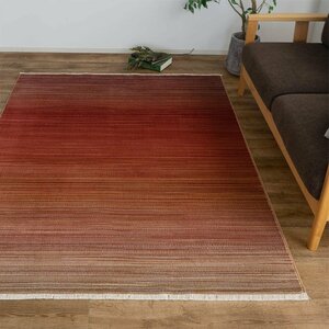 ■■サヤンサヤン ラグ カーペット マット トルコ製 ヴィンテージ 絨毯 おしゃれ 約 200×200 cm 2畳 レッド