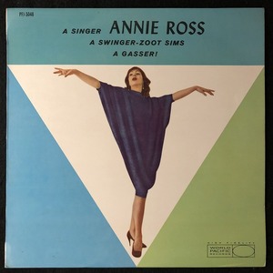 【白盤・ペラジャケ】美品 / アニー・ロス、ズート・シムス「A GASSER!」スインギン・アニー・ロス / ANNIE ROSS / ZOOT SIMS / レア盤