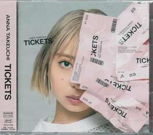 ◆未開封CD+DVD★『TICKETS 初回限定盤 / 竹内アンナ』一世一遇Feeling 手のひら重ねれば 我愛me Love Your Love B.M.B★