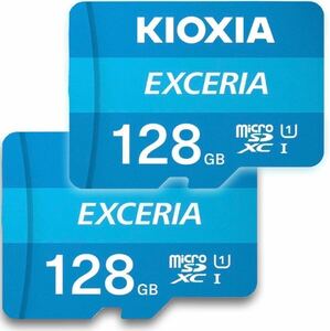 microSD　マイクロSDカード　128GB キオクシア　2枚　