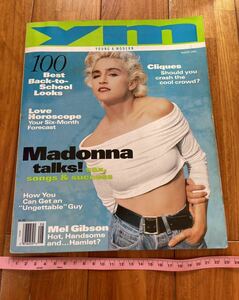 ym young &modern 洋書　英語雑誌　1990年8月号　マドンナ表紙　 Madonna ファッション雑誌