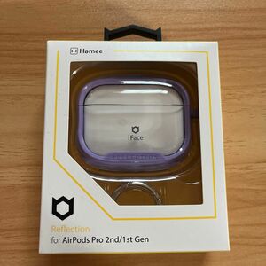 新品未開封　ハミィ　Hamee iFace Reflection Air Pods Pro 2 ハイブリッドケース　パープル