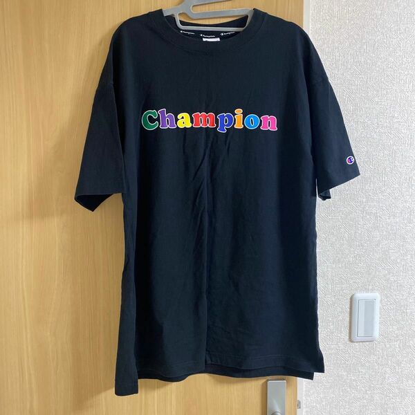 championチャンピオン カラフルロゴTシャツ L