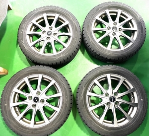 [ used ] Hustler for 15 -inch 5J 4 hole PCD=100 in set 45 aluminium wheel groove little studdless tires 2017/17 week 165/60R15