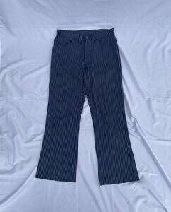 70s LEVI’S STA-PREST vintage pants ビックE ストライプ フレアパンツ ベルボトムパンツ ヴィンテージ 美品 ネイビー 紺