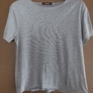 COMME CA NEN コムサメン シルバーグレー カットソー Tシャツ ユニセックス