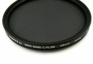 Kenko PRO1D WIDEBAND C-PL(W) 58mm ケンコー ワイドバンドサーキュラーフィルター 