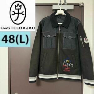 19-20 CASTELBAJAC カステルバジャック ブルゾン ジャケット スタジアムジャンパー 21310-102-1 黒