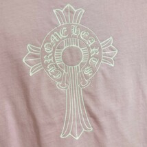 クロムハーツ Chrome Hearts Tシャツ 半袖 レディース うすピンク プリント_画像3