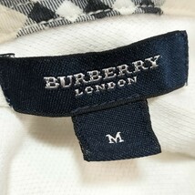 Burberry LONDON バーバリー 半袖シャツ 白×ノバチェック ジップ_画像6