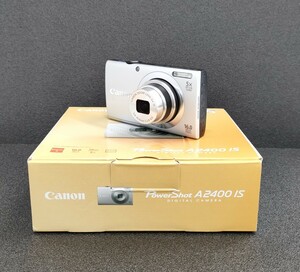 Canon PowerShot A2400 IS キヤノン デジカメ デジタルカメラ シルバーブラック
