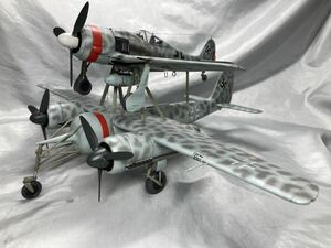  Revell 1/48 Germany Air Force mistake teruV Ta154&Fw190 final product 