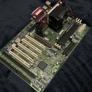 ジャンク 日本限定版 AOpen AX6BC マザーボード CPU Celeron 500Mhz SL3LQ Socket 370 変換アダプタ FW-S370 の画像1