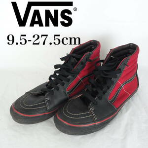 MK6515*VANS*バンズ*メンズハイカットシューズ*9.5-27.5cm*黒・赤