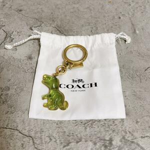 [ rare ]COACH Coach dinosaur rekisi- bag charm key ring metal 