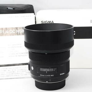 ◆極上美品◆ シグマ SIGMA 30mm F1.4 DC HSM Art レンズ 単焦点 標準 ニコンFマウント用 ★動作確認済み★ スレキズ少ない逸品！