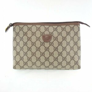 ◆ 1円 ～ GUCCI / グッチ ポーチ オールドグッチ 鞄 かばん セカンドバッグ GG柄 ヴィンテージ 146881