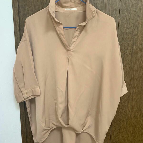 NICE CLANP シャツ ブラウス モカ　半袖　クーポン利用で300円