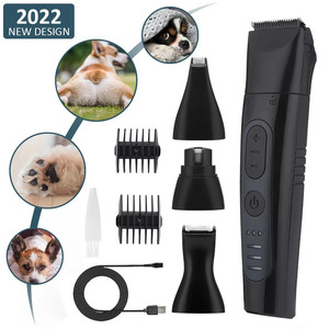 格安 ペット 犬 猫 電気バリカン グルーミング ヘアカット クリッパー 4 in 1ペット用グルーミングマシン ヘアトリマー