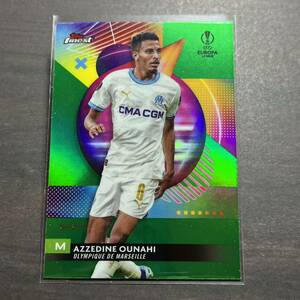 Azzedine Ounahi Green Refractor /99 Parallel 2023-24 Topps Finest UEFA Club Competitions Soccer