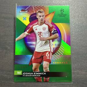 Joshua Kimmich Green Refractor /99 Parallel 2023-24 Topps Finest UEFA Club Competitions Soccer