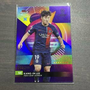 Kang-In Lee Purple Refractor Parallel /299 2023-24 Topps Finest UEFA Club Competitions Soccer