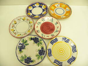 食器祭 ヌオヴァ ヴィエトリ 飾り皿 おまとめ 6枚 イタリア製 NUOVA VIETRI 多種多彩