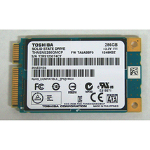 使用時間少　東芝 TOSIBA mSATA SSD 256GB THNSNS256 使用時間 112時間 正常_画像1