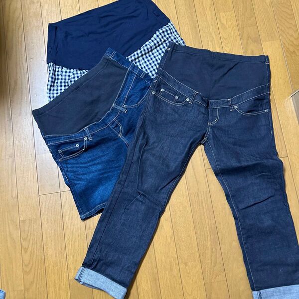 マタニティ パンツ 3本