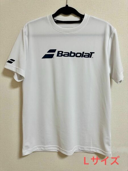 バボラ Babolat Ｌサイズ 白 テニス CLUB ショートスリーブ 半袖Tシャツ BUP4511C 2024SS ホワイト