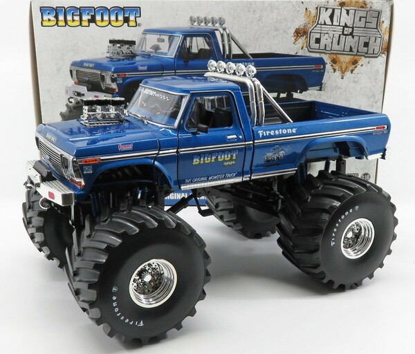 超ビッグサイズ！1/18！グリーンライト ビッグフット フォード F-250 BIGFOOT ホットウィールやタミヤのクラッドバスターがお好きな方へ♪