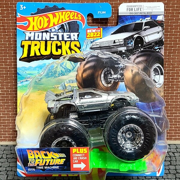 ホットウィール　モンスタートラック　タイムマシーン　デロリアン HotWheels MONSTER TRUCKS モントラ