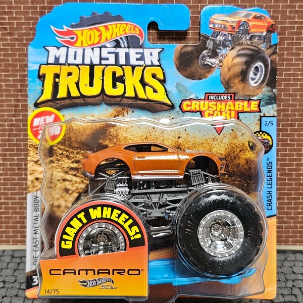 希少！ホットウィール　モンスタートラック　シボレー　カマロ Hot Wheels MONSTER TRUCKS