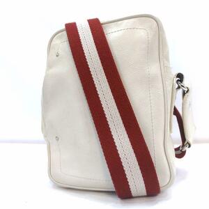  Bally BALLY сумка на плечо Cross корпус sakoshu небольшая сумочка мужской кожа натуральная кожа наклонный .. белый белый красный красный tore spo 