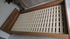 ひ883　シングルベッド 木製 すのこベッド　木目調 組立式 シンプル 
