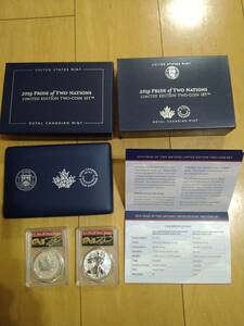 2019 pride of two　nations limited edition two-coin set