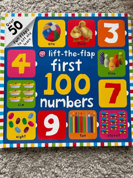 Lift-the-Flap First 100 numbers words絵本