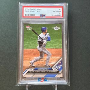 【PSA10】PSA専用袋入!大谷翔平ドジャース移籍後初ヒット記念　2024 Topps now #1 Shohei Ohtani